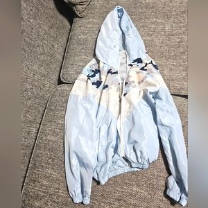 S light camo blue windbreaker